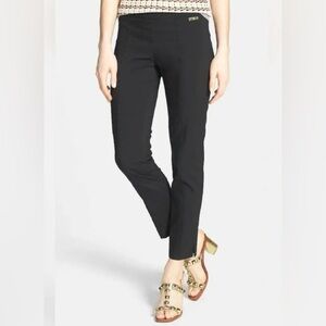 Tory Burch Callie Skinny Ankle Trouser Pants - Black - Size 8